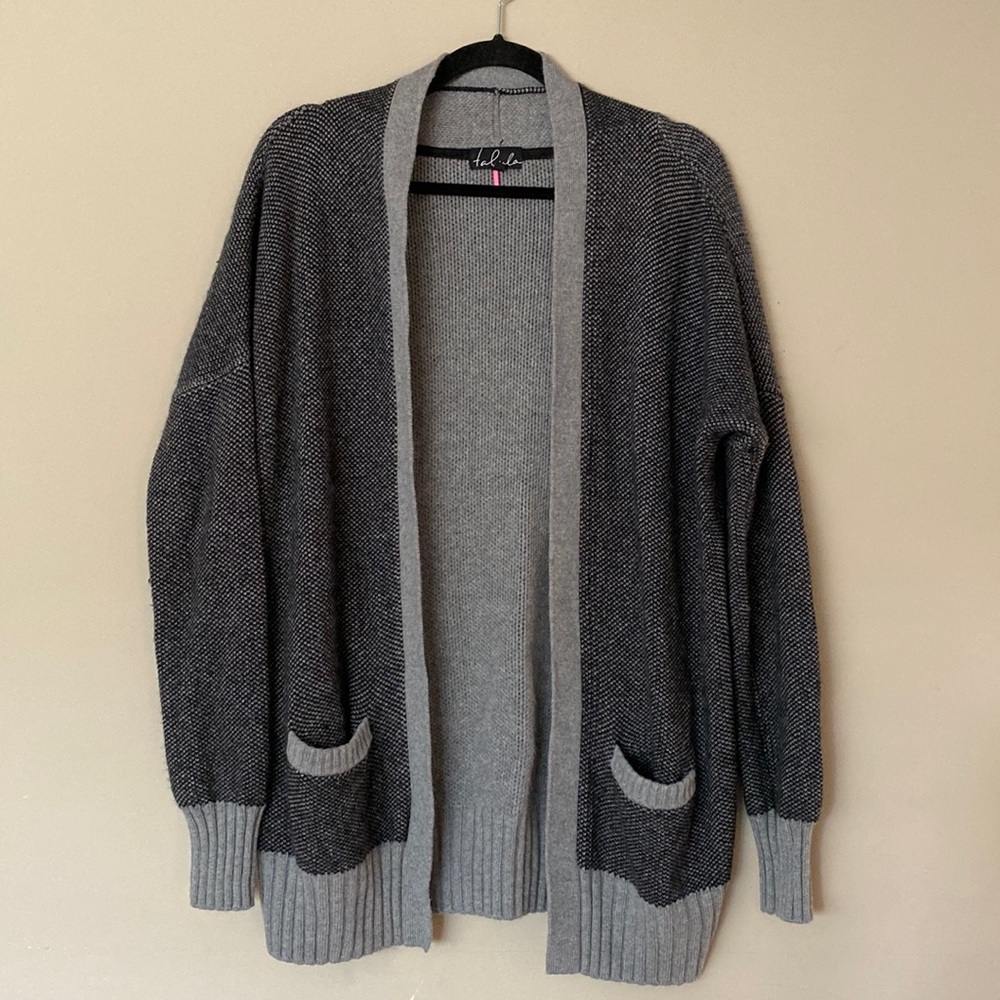 [S] Talula Cashmere Blend Open Cardigan | Gray